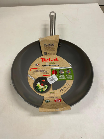 Tefal Renew+ Wokpan - Ø28 cm - Keramisch - PFAS-vrij - Geschikt voor Inductie