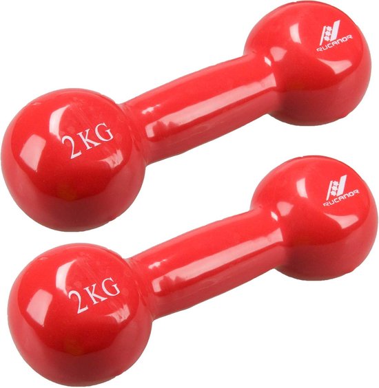 Rucanor Dumbbells 2 Kg 2 Stuks Rood