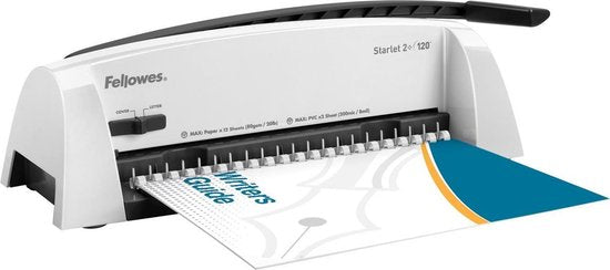 Fellowes Inbindmachine Starlet 2+ - Plastic Bindruggen - 120 vel - Wit Tweede kans