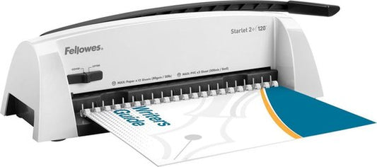 Fellowes Inbindmachine Starlet 2+ - Plastic Bindruggen - 120 vel - Wit Tweede kans